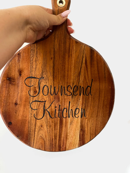 Personalised Chopping board 40.5cm H x 30.5 cm W(Display purpose only)